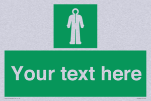 Custom sign safe condition Survival clothing